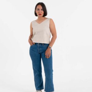 top-texà-comprar-barcelona-tejano-denim-top-chaleco-mujer